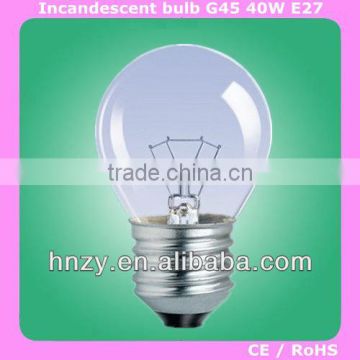 G45 40W E27 incandescent bulbs