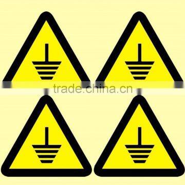 2016 new product colorful printing warning triangle made in China