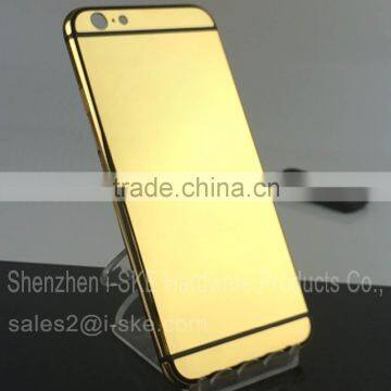 24k gold plating back cover housing for iPhone 6 , for iPhone 6 luxury gold plating housing