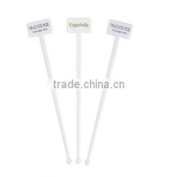 Plastic stirrer in promotion