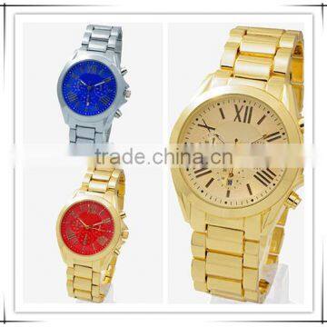 2016 Top Brand Classic Fashion Stainless Steel Waterproof Sports Wristwatch Quartz Movement Men Luxury Watch