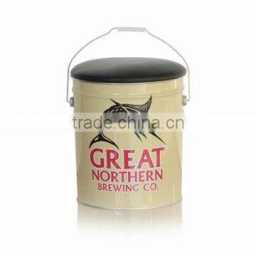 Europe Popular High Quality Storage Metal Fancy Pattern Bucket Stool photo-4