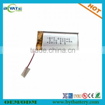 Customized design rechargeable lipo battery for bluetooth beacon