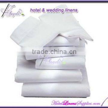 cotton hospital bed linen , cheap hospital bed linen made of 200TC white plain percale fabric