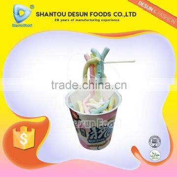 Good Taste New Item Noodle Shape Marshmallow With Fruit Jam photo-4