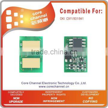 Compatible Laser Printer Chip for OKIs C911 C931 C941 in Toner Cartridge 911 931 941