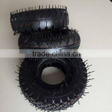 Tire 4.10x3.50-4 Steel Wheel Green 4 Ply 340-4 Tyre for Wheelbarrow photo-2