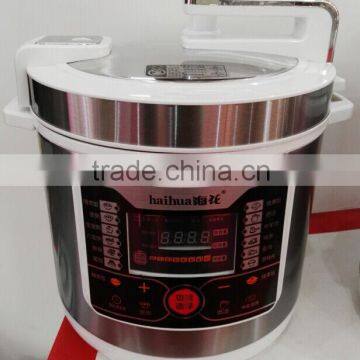 2016 Chinese Round Purple Stainless Steel Housing Digital 6L Electric Quick Rice Pressure Cooker 8-in-1 Multi Food Cookers photo-4
