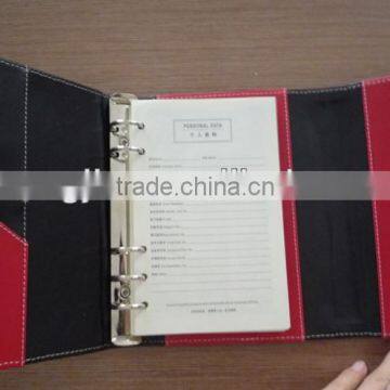 2014 high quality leather notebook organizer