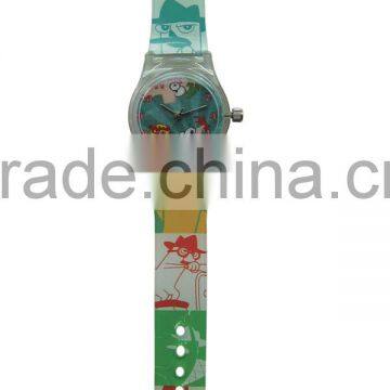 wholesale PVC color print dial cartoon pattern children smart watch