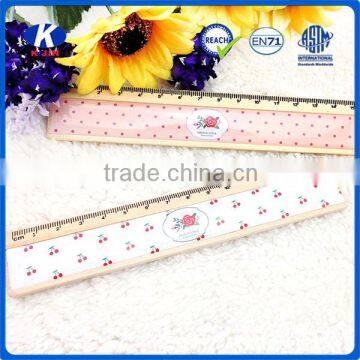 New Style Wood 15cm Ruler With 4c Paper for School photo-4