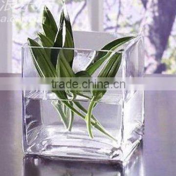 6cm Square Florero Glass