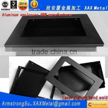 XAX126Alu OEM ODM customized laser cut bend weld plate aluminum 600mm 800mm depth width available outer