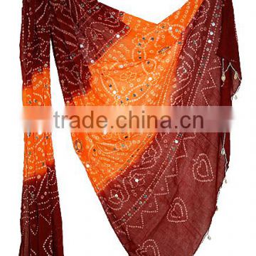 Designer Fashion Scarfs For Girls / Cotton Bandhej Dupattas