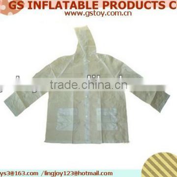 ladies pvc clear raincoat EN71 approved