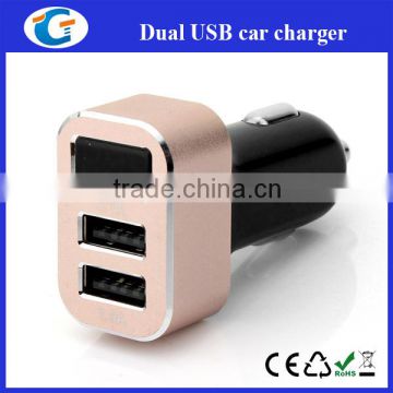 Aluminum Alloy USB Car Charger Multi Port Charger