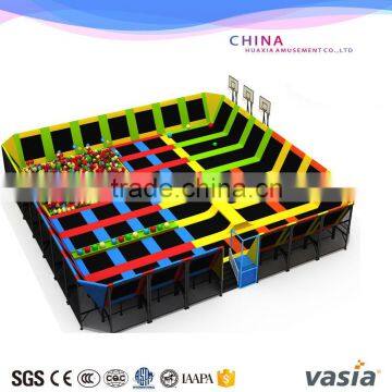 large cheap children indoor playground equipment with trampoline for sale