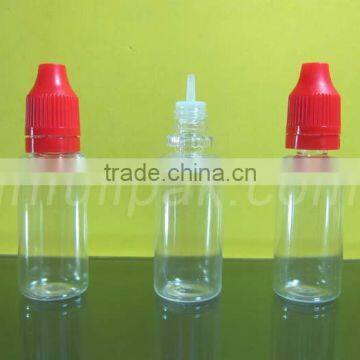 Clear Smoke oil bottle/PET smoke oil dropper bottle