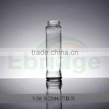 300ml clear glass bottle juice bottle made in China