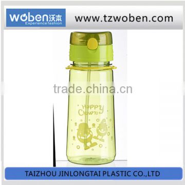 plastic drinking bottles with transparent bottle body