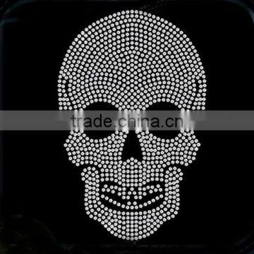 high quality skull motifs ,iron on skull heat transfer garment sticker design