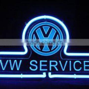 vw service 3d neon light sign