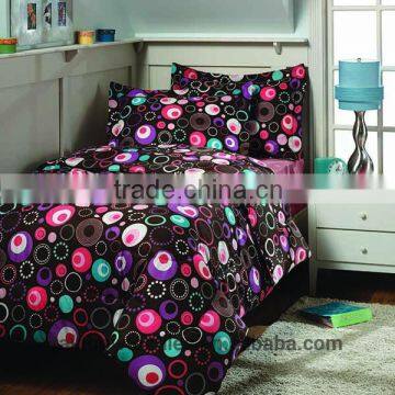 twin yarn dyed bright color comforter sets