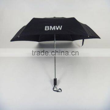 21 inch*8K black 3 aluminum folding umbrella