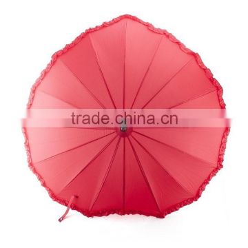 Creative Red Heart-shaped Wedding Umbrella love promotion wedding heart shaped umbrella