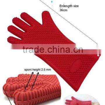 36CM heat resistant five finger silicone grill glove                        
                                                Quality Choice