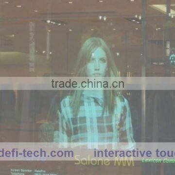 best price 46" Interactive touch Foil Reusable Version / 20 points touch film Side Tail in projection screen