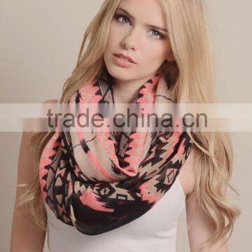 FANCY GLAM SQUARE SCARF SPRING RING SCARF
