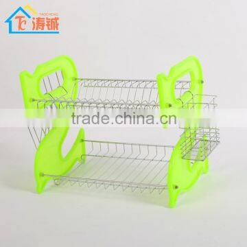 2015 New Design Plastic Dish Rack/ Metal Dish Drying Rack/Colorful Plastic Dish Storage Rack photo-2