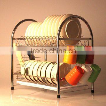 Latest RG628 2 Tiers Stainless Steel Decorative Dish Rack Quality Choice photo-6