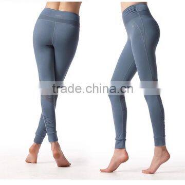 2015 Wholesale OEM ladies high spandex yoga pants / leggings gym pants