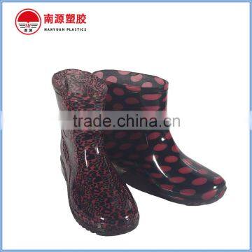 Fashion women custom clear rain boots