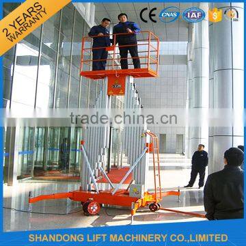 Man lift telescopic lift tables hydraulic aluminium lift