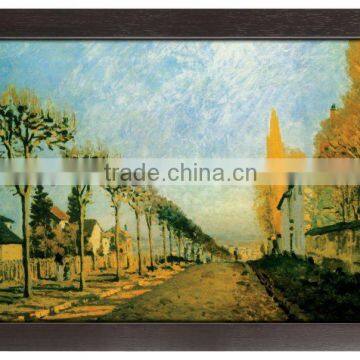 tree autumn printing artist canvas with frame