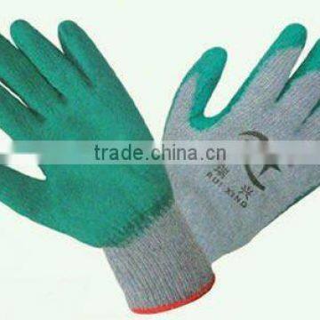 cotton wrinkle latex protective glove