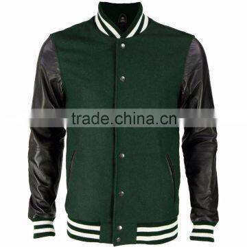 Varsity Jacket/Varsity Jacket With Leather Sleeves/Varsity Jacket with Black Sleeves/Letterman Jacket/Customised Varsity