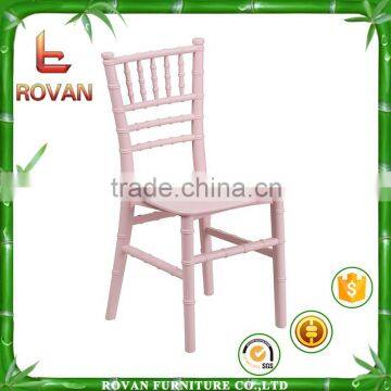 Pink Color Kids Chiavari Chair resin kids tiffany chair party used