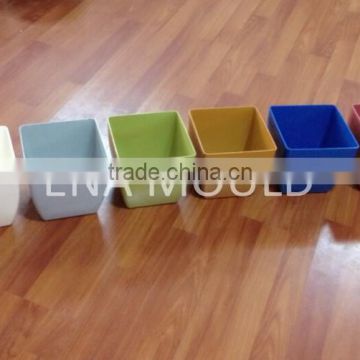 plastic flower square plant pot mould