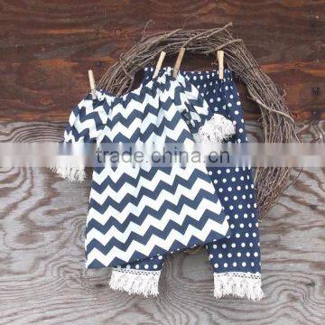 2016 New Design 100% Cotton Baby Girls Boutique Clothing Adorable Colorful Stripe Baby Kids Clothing Sets