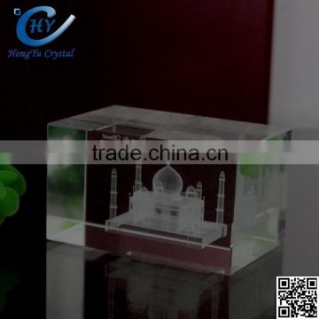 2015 3d laser crystal souvenir for table decoration