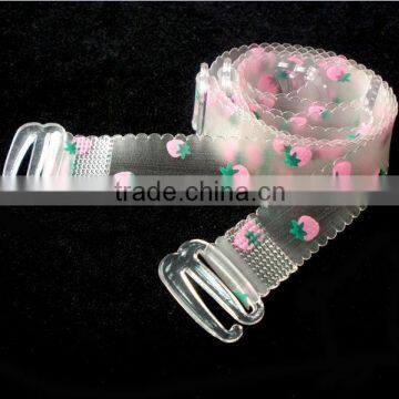 invisible bra strap with strawberry printed