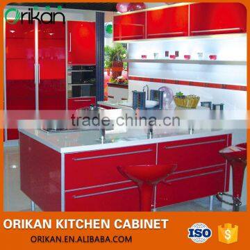 customized paint kitchen cabinet with CE certificate