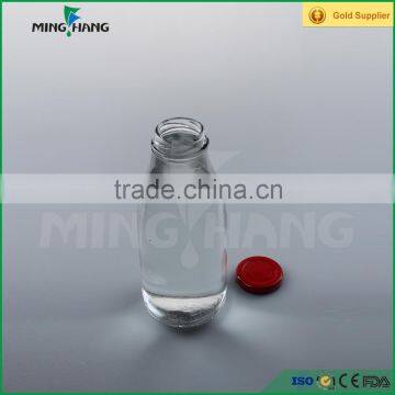500ml Clear Glass Bottles for Beverage, Jiuce and Milk With Cap Wholesale photo-3