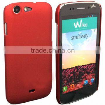 for wiko stairway high quality red colorful rubber painting case factory price