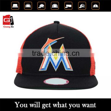 Wholesale Customised Cheap Mesh 6 Panel Snapback Trucker Hat/Cap