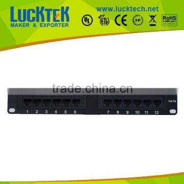 12 Ports Cat.5e data Patch panel